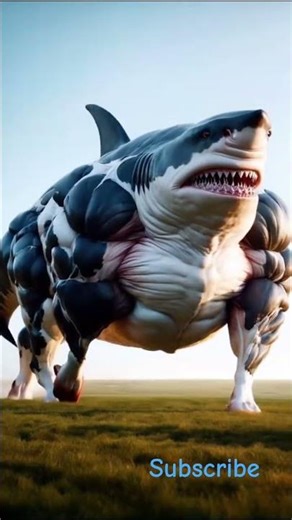 Shark Turns into a Cow?! 🦈➡️🐄😂 #shorts #ytshorts #shark #cow