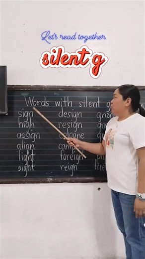 Words with silent g #reading #education | Teacher Anne