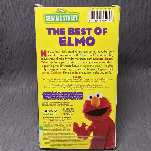 The Best Of Elmo 1996 VHS 2005 Reprint