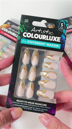 @nailartbysig serving serious royalty with these gold French tips  Style name: Royal Flush, available now at @SalonCentric #ArtisticNailDesign #ArtisticAngels #KoutureKickCollection #FallCollection #fallnails #augustnails #2025Nails #glitternails #trendynails #cleangirlnails #pressonnails #NailTech #nailtechhacks #NailDesign #nails4today #nailtrend #NOTD #naildesign #nailartinspo #longnails #nailobsessed #gelpolish #saloncentric | Artistic Nail Design | Facebook