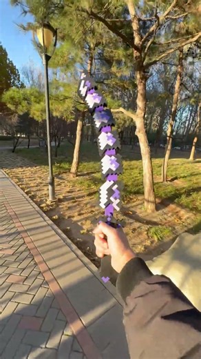 Minecraft pixelated retractable katana！#original #products