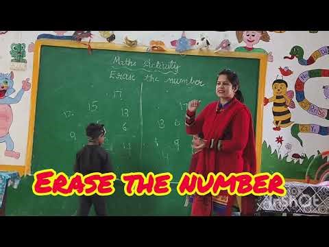Erase the number/ Maths activity #maths #activitybasedlearning #learning #kidseducation
