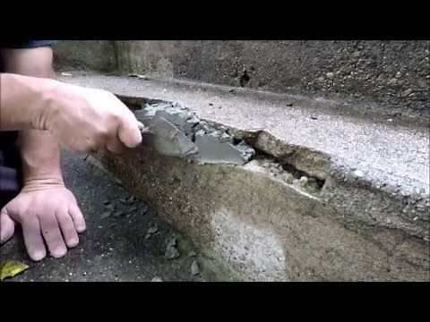 Patch concrete steps easy DIY