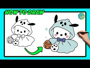 How to Draw Adorable Pochacco | Step-by-Step Tutorial