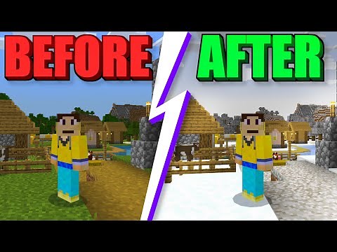 Best Winter Texture Pack in MCPE 1.18! - Minecraft Bedrock Edition! ( Winter Pack )