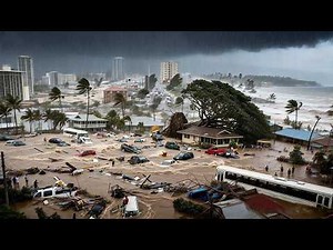CHAOS in Hawaii ❗ Storm Kona Unleashes Giant Floods Across Oahu, Maui & Honolulu!