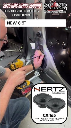 2025 GMC Sierra 2500HD|Hertz Audio Upgrade – Giant Speakers, Amp & Subwoofer Build! (Dover Install)