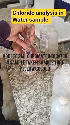 Water me Chloride (Cl-) ki analysis kaise kare | Analysis of Chloride in water | #chloride #analysis