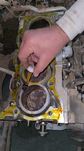 engine head gasket facing shellac #auto #mechanic #shorts #ideae