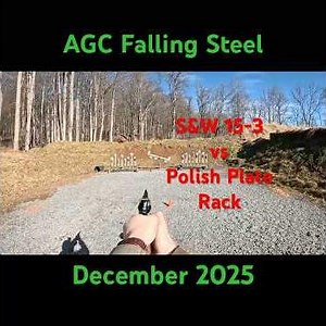 S&W 15-3 vs Polish Plate Rack - AGC Falling Steel - December 20, 2025 - Stage 1 - Fun