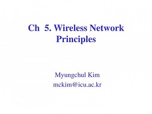 Ch 5. Wireless Network Principles - SlideServe