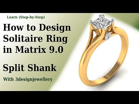 ||🔷How to Design Solitaire Ring in Matrix 9.0🔷|| #Matrix9 ||#Rhino 3D ||#Jewellery Cad Design|