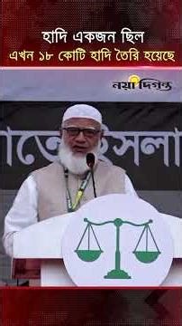 হা’দি একজন ছিল এখন ১৮ কোটি হাদি তৈরি হয়েছে | Jamaat-e-islami | Naya Diganta