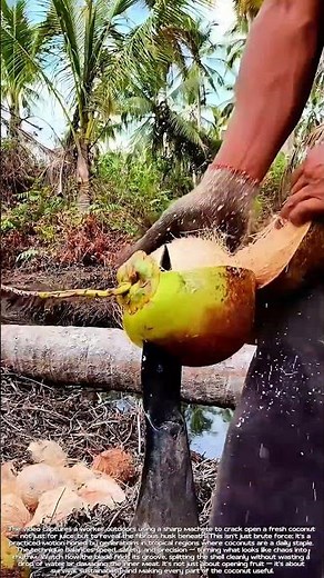 Splitting Coconuts Like a Pro: Why This Tropical Hack Lasts Centuries