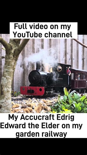 My Accucraft Edrig Edward the Elder on my garden railway #train #gardenrailway #railway #railroad