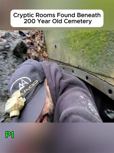 Cryptic Rooms Found Beneath 200 Year Old Cemetery! - p1 #exploring #discover #adventure #underground #fypp #usa