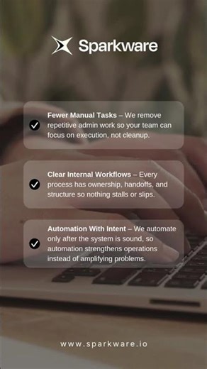 Internal operations break down when processes grow faster than systems.