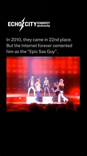EchoCity on Instagram: "Epic Sax Guy This image depicts the Moldovan group SunStroke Project performing at the 2010 Eurovision Song Contest. While they finished in 22nd place, saxophonist Sergey Stepanov became an overnight internet sensation known as "Epic Sax Guy." His energetic dancing and catchy saxophone hook spawned countless memes and remixes, proving that internet fame often outlasts official competition rankings."