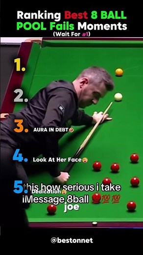 Ranking best 8 ball pool fails moments