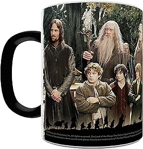 Morphing Mugs Lord of The Rings The Fellowship 11 oz | Heat changing ceramic mug | Hidden design reveal | The Lord of the Rings fan gift