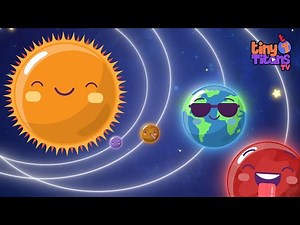 The Solar System : Fun Planets Song for Kids | Tiny Titans TV