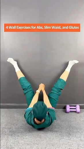 4 Wall Exercises to Flatten Your Belly, Build Defined Abs, Sculpt Obliques and Lift Your Glutes
