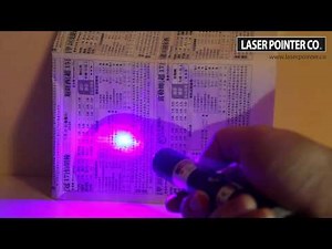 1W 445nm Blue Laser Pointer (Handheld Series) Vs. Newspaper | SKY Technologies Inc.
