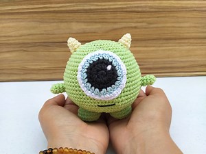 Mike Wazowski Amigurumi Crochet Pattern, Monsters Inc Pattern Doll, Alien Pattern, Monster Amigurumi, Monster Doll, Baby Monster, Baby Alien - Etsy