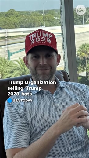 The Trump organization is now selling "Trump 2028" hats as Trump continues to float the idea of seeking an unconstitutional third term in the White House. | The Providence Journal