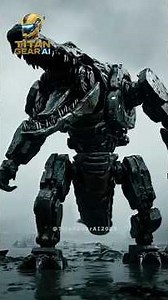 Giant Robotic Crocodile Destroys Concrete 🐊⚙️ | AI Cinematic