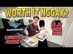 Cuma Terbang 2 Jam Bayar Rp6JT😱⁉️ WORTH IT gak naik Garuda BUSINESS CLASS rute domestik?🤔 LBJ-CGK✈️
