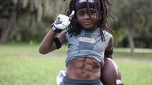 Seven-year-old ,Rudolph Ingram, shows off insane running speed