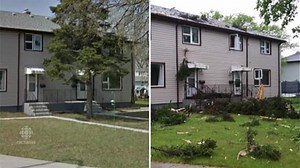Winnipeg tree explodes from lightning strike