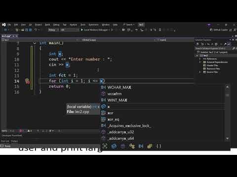 3_04 | بعض الأفكار و المسائل على ال loops, for loop, while loop, do while loop, factorial number