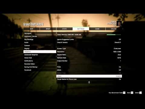 Grand Theft Auto V - PC Vsync menu lag