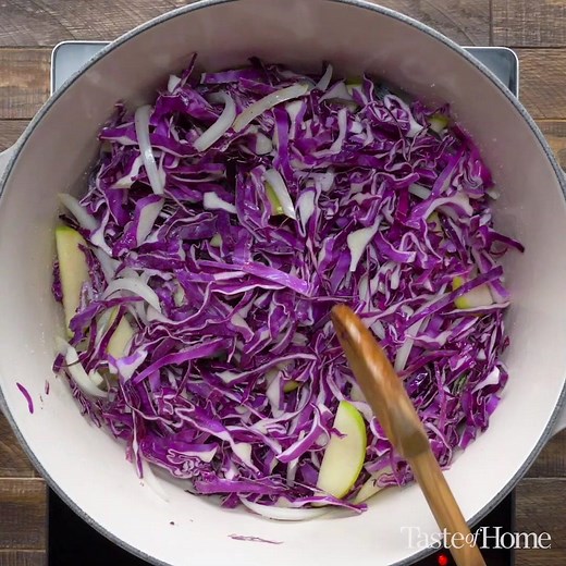 15K views · 148 reactions | Simple and traditional. Get the recipe for German Red Cabbage here: https://trib.al/iNb6rGv | Taste of Home | Facebook