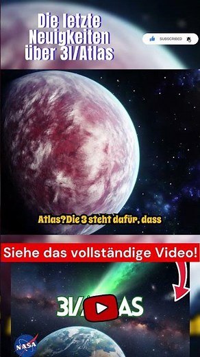 Unglaubliche Fakten über 3I/ATLAS Teil 9 #nasa #universum #komet #raumschiff #alien #spacex