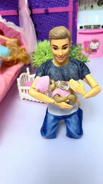 Satisfying Barbie Morning Drama 💖 Ken Overslept?! Cute Family ASMR Unboxing #barbie #asmrtoys #satisfyingvideo #dollstory #unboxingtoys