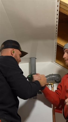 This was a challenge.. get a panel around an existing pipe and make it look good… and wrap the same piece down the underside of a stair case! | RR Buildings