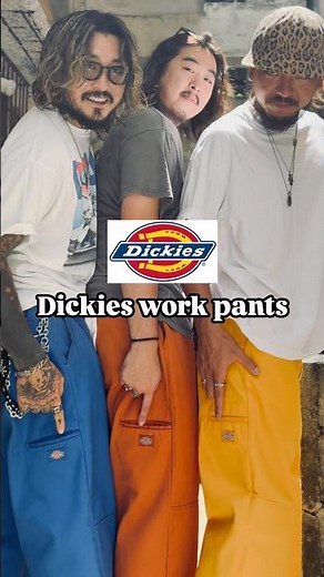 How to a Dickies double knee work pants 💛💙🧡#doubleknee #dickies #workpants
