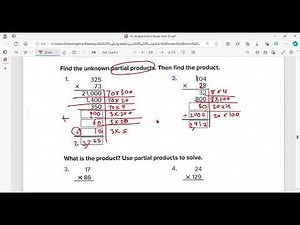 reveal math grade 5 lesson 5_ 5 use partial products to multiply multi - digit factors