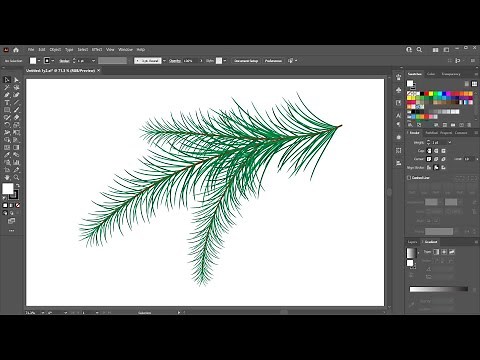 How to Create an Evergreen Branch in Adobe Illustrator