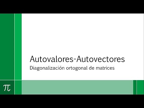 Diagonalización ortogonal de matrices