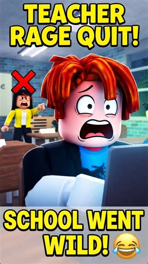 I MADE THE TEACHER RAGE QUIT! 😡 Roblox School Roleplay.
