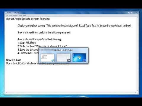 AutoIt Excel Automation : Open, Write ,Save .xlx FIle - Software Testing Msc IT