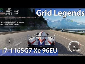 Grid Legends on Intel Iris Xe (i7-1165G7) - Gameplay Benchmark Test