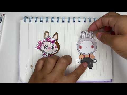 Endless Labubu Stickers in One Roll #labubu #sticker #cute|#diy #sprunki