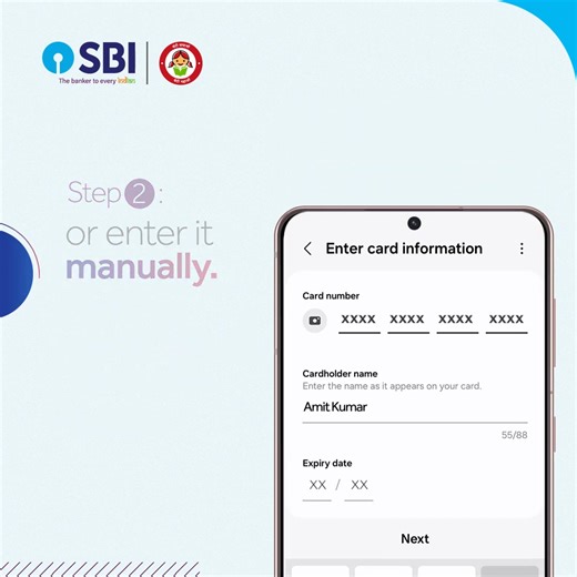 Add your SBI Debit Card swiftly in your Samsung Wallet in a few simple steps. Carry less, pay conveniently! #SBI #TheBankerToEveryIndian #SamsungPay #SBIDebitCard | State Bank of India