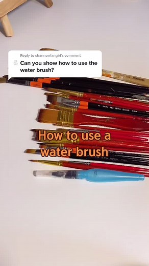 Reply to @shannonfangirl how to use a water brush #art #arttok #waterbrush