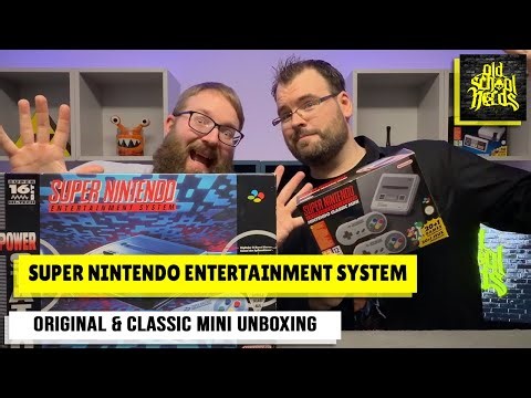 Original Super Nintendo Entertainment System (SNES) und Classic Mini Unboxing